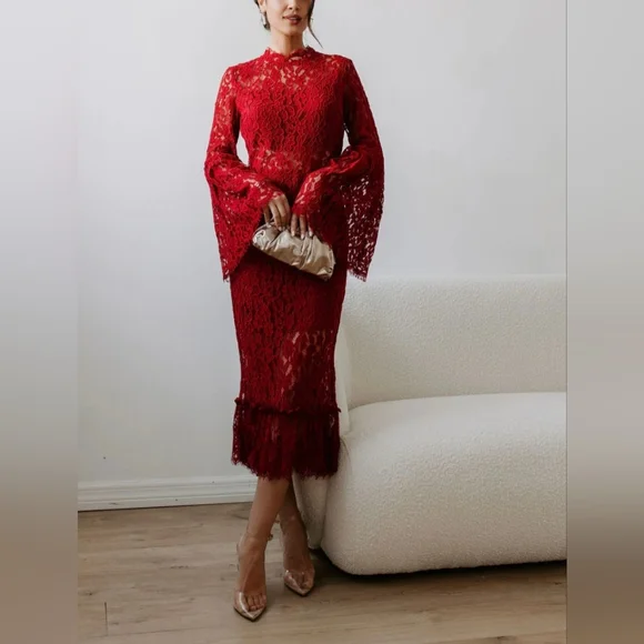 vici lace dress Weekend Itinerary Lace Maxi Dress  VICI